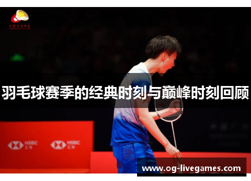 羽毛球赛季的经典时刻与巅峰时刻回顾